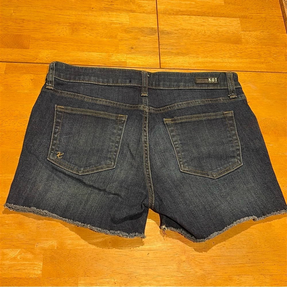 Kut from the Kloth Women's Jean Shorts - Dark Indigo - Picture 4 of 6